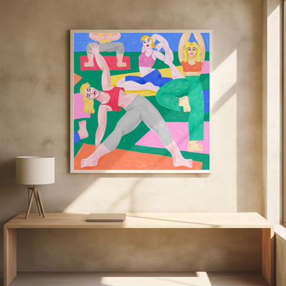 Yoga mural
