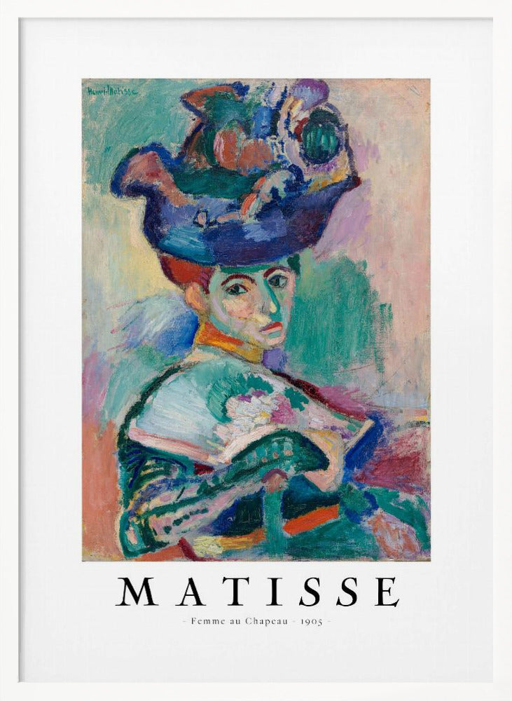 Décoration murale Femme au Chapeau 1905