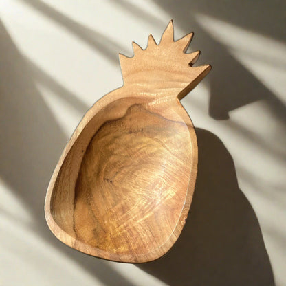 Petit bol en bois en forme d'ananas