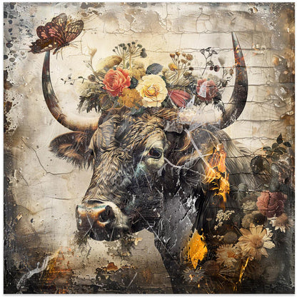 Art mural Fleurs Animaux Illustration vintage 09