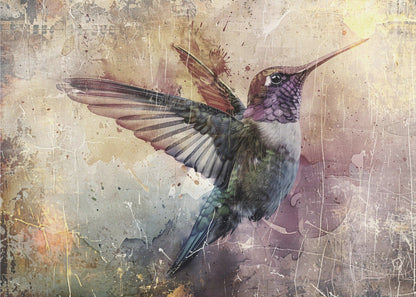 Art mural Oiseau Oiseaux Animal Illustration vintage Art mural 11