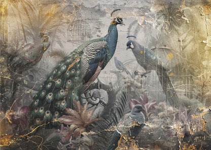 Décoration murale Oiseau Oiseaux Animal Illustration vintage Art mural 18