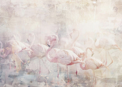Décoration murale Flamant rose Animal Illustration Art Vintage Décoration murale 10