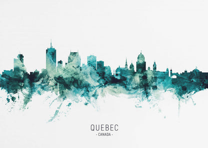 Art mural Silhouette de Québec Canada