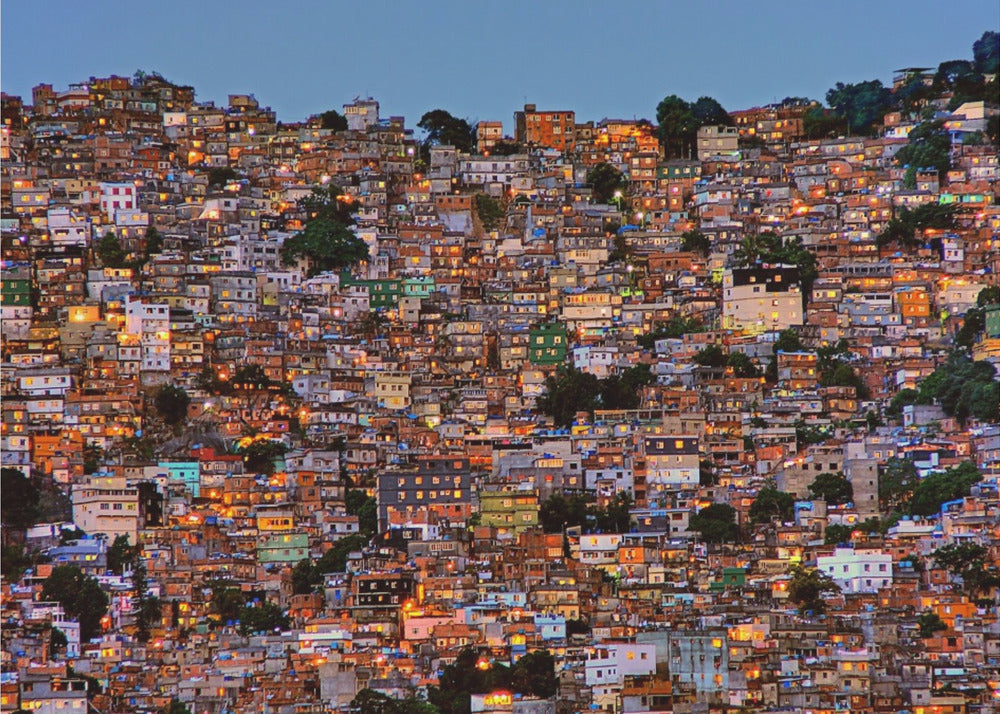 Décoration murale Crépuscule dans la favela de Rocinha