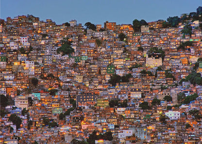Décoration murale Crépuscule dans la favela de Rocinha