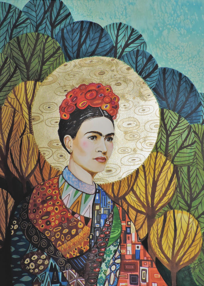 Art mural Frida aime Klimt