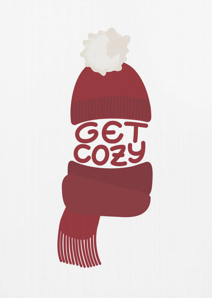 Art mural Mettez-vous à l'aise (rouge)