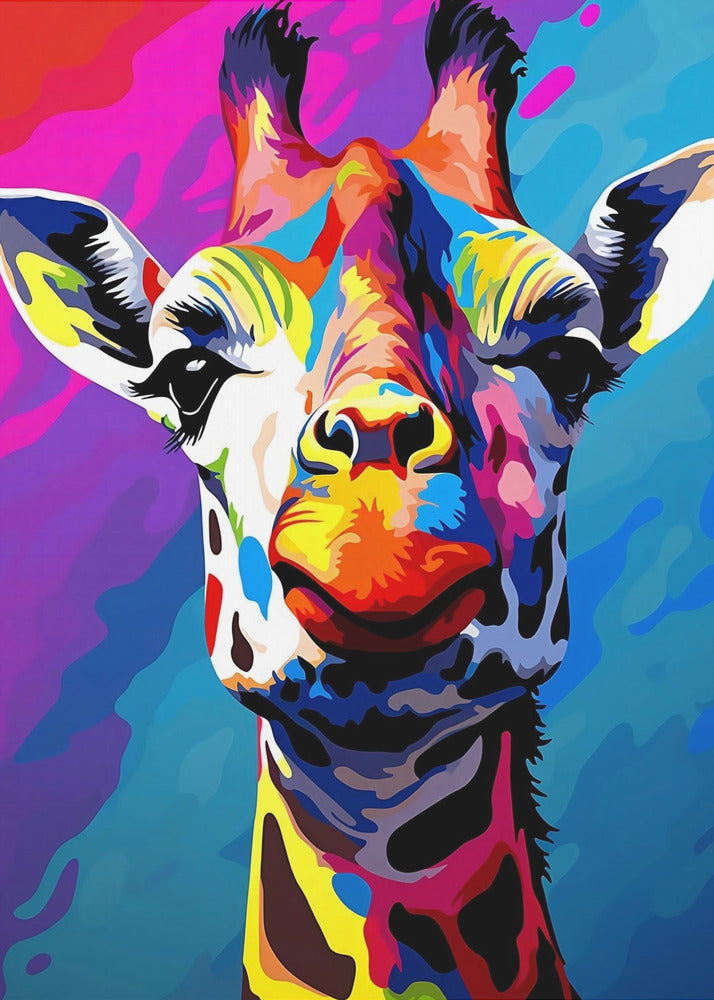Décoration murale Girafe Pop Art