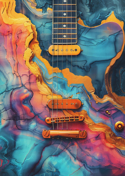 Music Guitar 3 Canvas Print