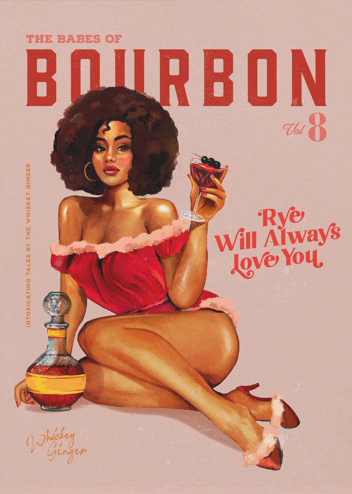 Décoration murale Pin-up vintage "Babes of Bourbon Vol 8" avec Afro