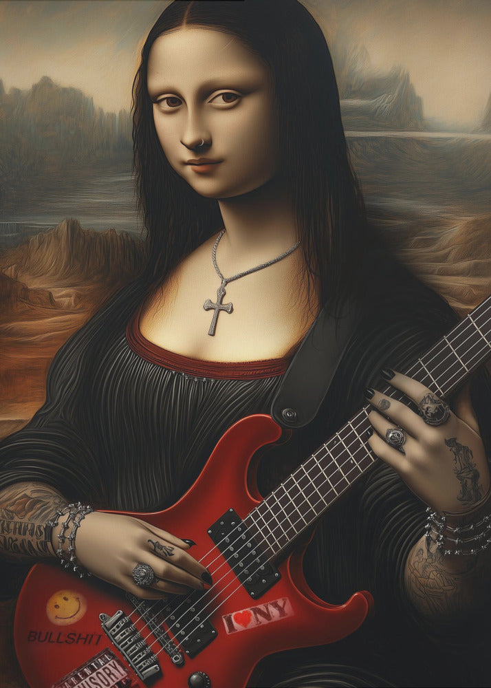 Impression sur toile Lisa revisitée