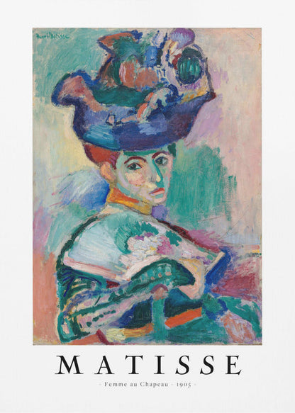 Décoration murale Femme au Chapeau 1905
