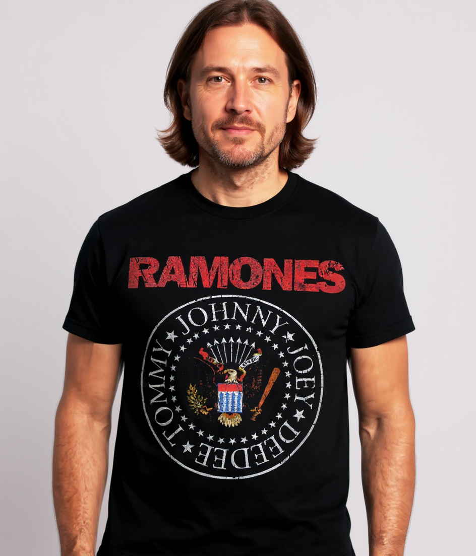 T-shirt Ramones avec logo présidentiel coloré