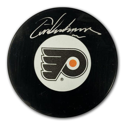 Eric Lindros Autographed Philadelphia Flyers Puck