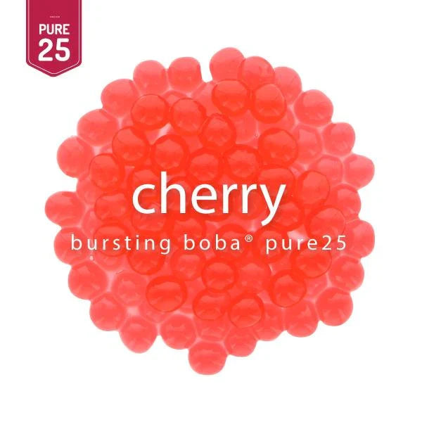 Cherry Bursting Boba Pure25 - Popping Boba - Bossen - Canada - Ships Free Within Canada on Orders Above CAD $199