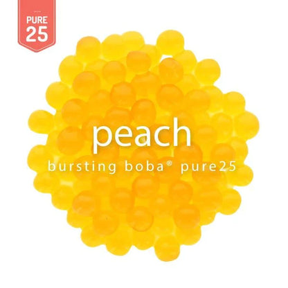 Peach Bursting Boba Pure25 - Popping Boba - Bossen - Canada - Ships Free Within Canada on Orders Above CAD $199