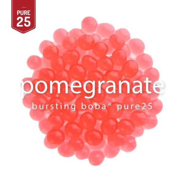 Pomegranate Bursting Boba Pure25 - Popping Boba - Bossen - Canada - Ships Free Within Canada on Orders Above CAD $199