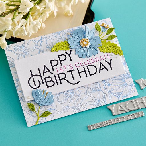 Joyeux anniversaire Plaque d'impression Célébrer de la collection BetterPress