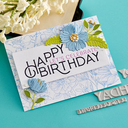 Joyeux anniversaire Plaque d'impression Célébrer de la collection BetterPress