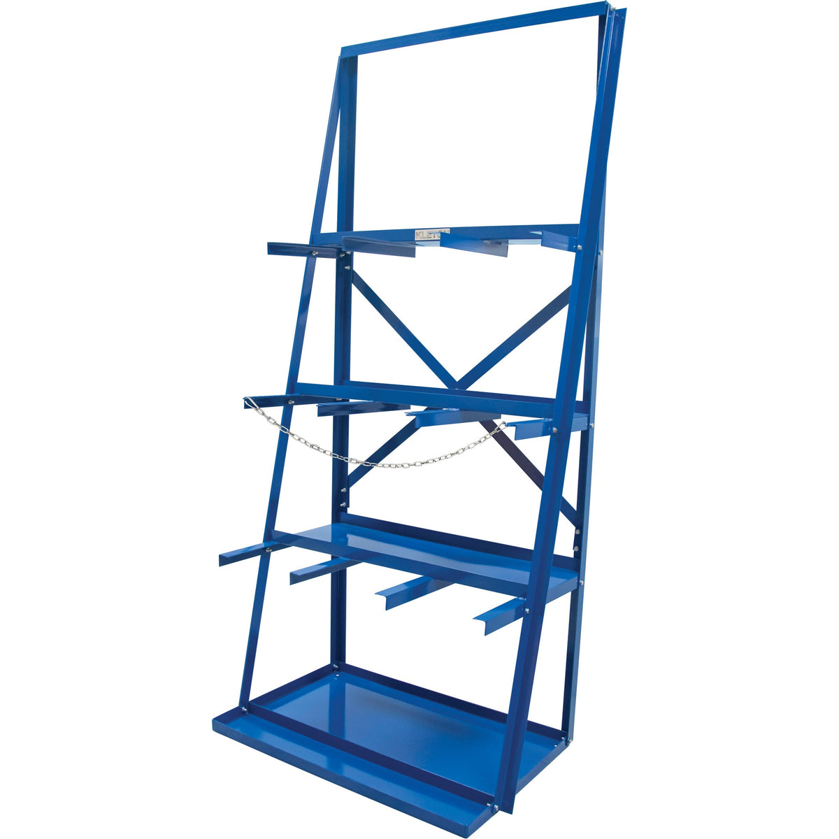 Support de rangement pour barres, vertical, 3 niveaux, 91 cm l. x 61 cm P x 213 cm H, capacité de 1361 kg.