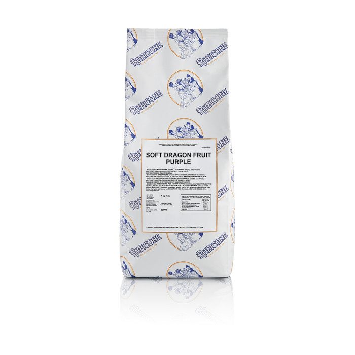 Mélange pour crème glacée molle et gelato molle au fruit du dragon violet - Caisse de 8 sacs de 1,5 kg - Rubicone Canada - Livraison gratuite au Canada pour les commandes de plus de 199 CAD