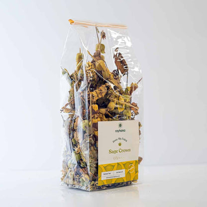 Infusion à la Sauge Couronne – Têtes de fleurs entières par Rayhana Organics
