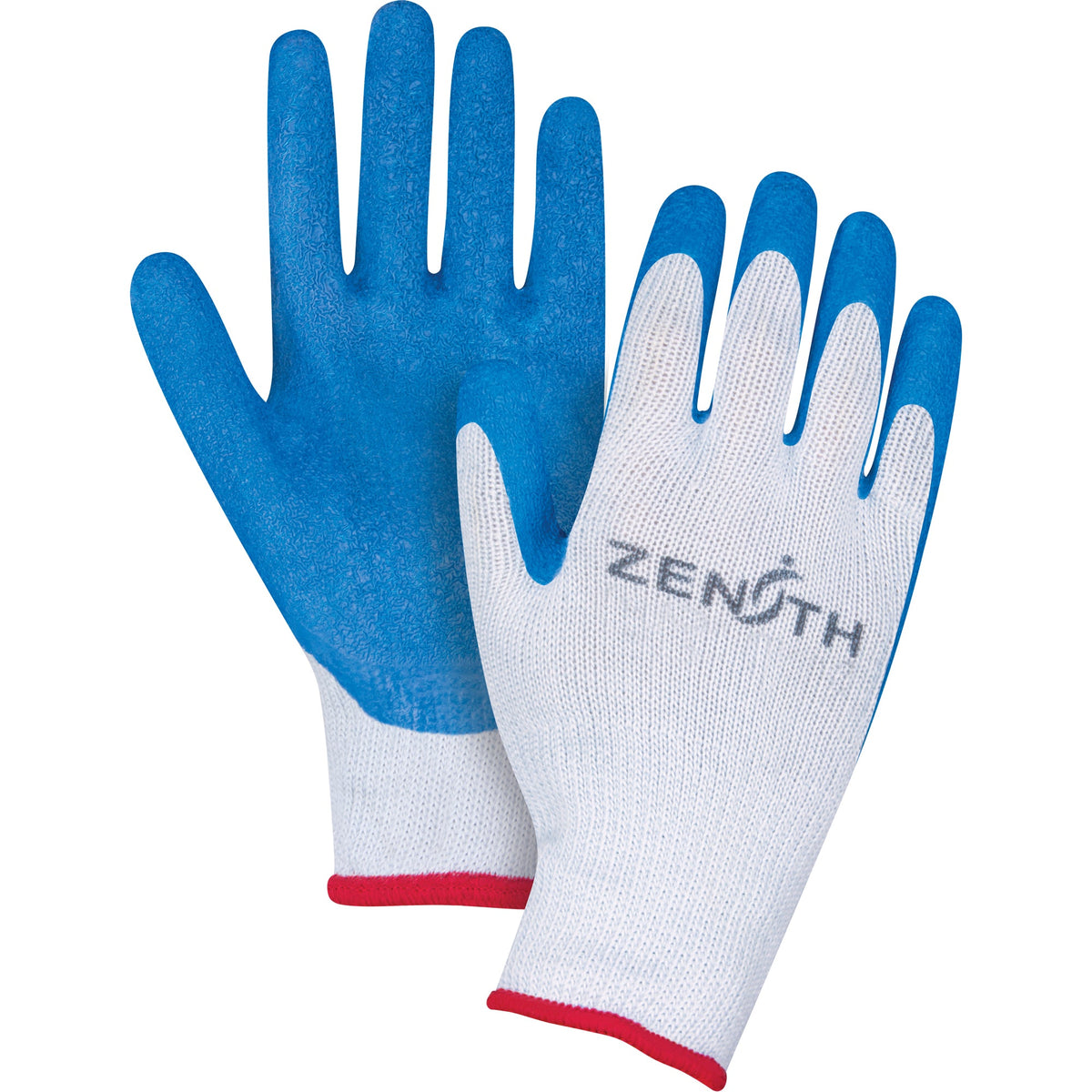 Gants tricotés sans couture enduits de caoutchouc naturel