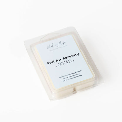 Galet de cire parfumée Sérénité marine | Sel marin + Bois flotté