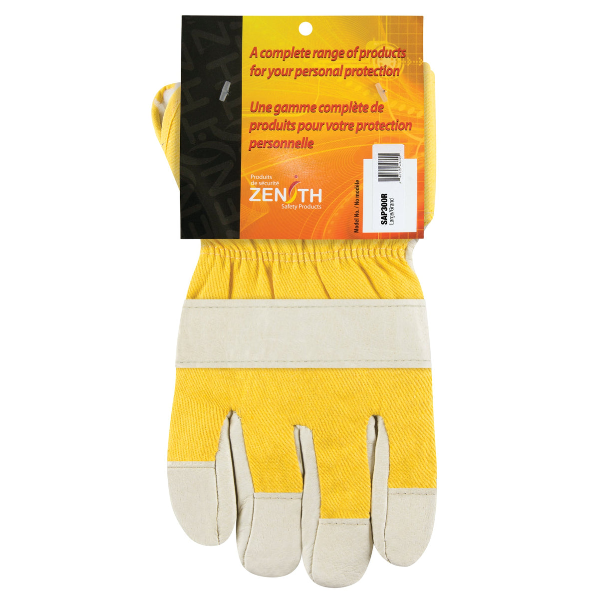 Gants d'hiver pour monteurs, Grande taille, Paume en cuir de porc grainé, Doublure intérieure Boa