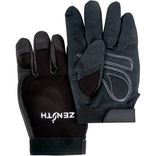 Gants de mécanicien ZM300, paume en cuir de bovin pleine fleur, taille L