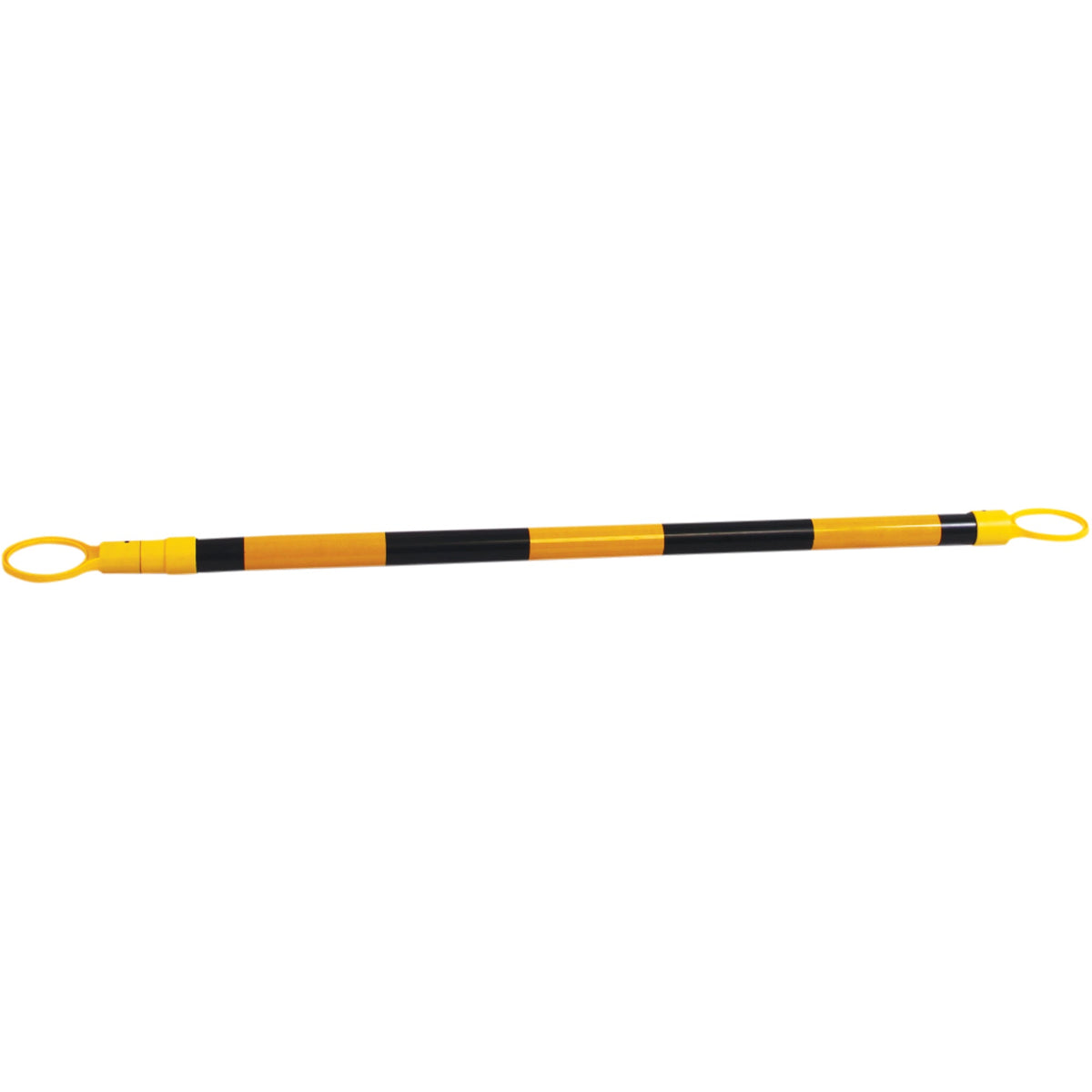 Barre de cône rétractable, longueur étendue 2,18 m, noir/jaune