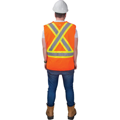 Gilet de géomètre haute visibilité conforme à la CSA