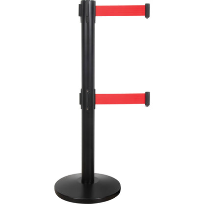 Barrière de contrôle de foule à double sangle