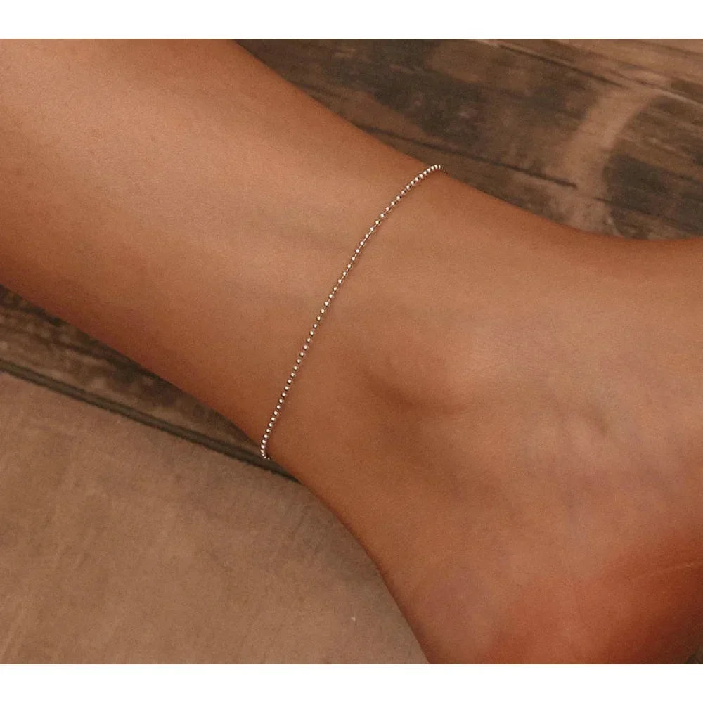 The Essential 925 Sterling Silver Charm Anklet