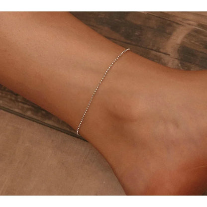 The Essential 925 Sterling Silver Charm Anklet