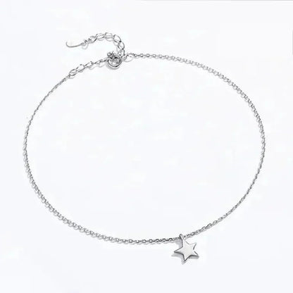 The Celestial 925 Sterling Silver Star Anklet