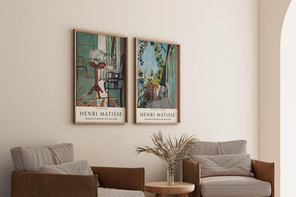 Henri Matisse Art Print Set: The Green Room & St. Tropez