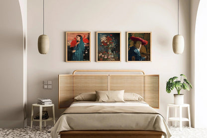 STATEMENT TRIO Classical Art | Degas, Vermeer and Van Gogh | Available framed or unframed