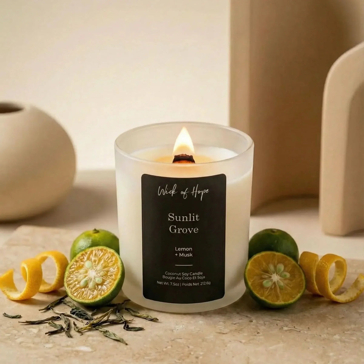 Bougie Sunlit Grove | Citron + Musc
