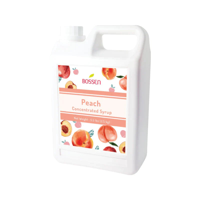 Peach | Multi-Use Premium Fruit Syrups | Bubble Tea Syrup | Fruit Puree | Fruit Smoothie | Fruit Slush Mix | Ships Free Within Canada on Orders Above CAD $199