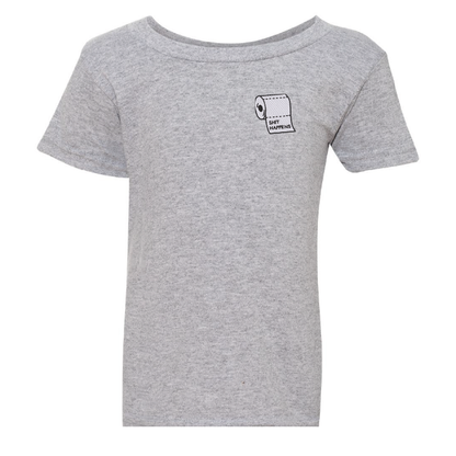 Embroidered "Shit Happens" T-shirt for toddlers