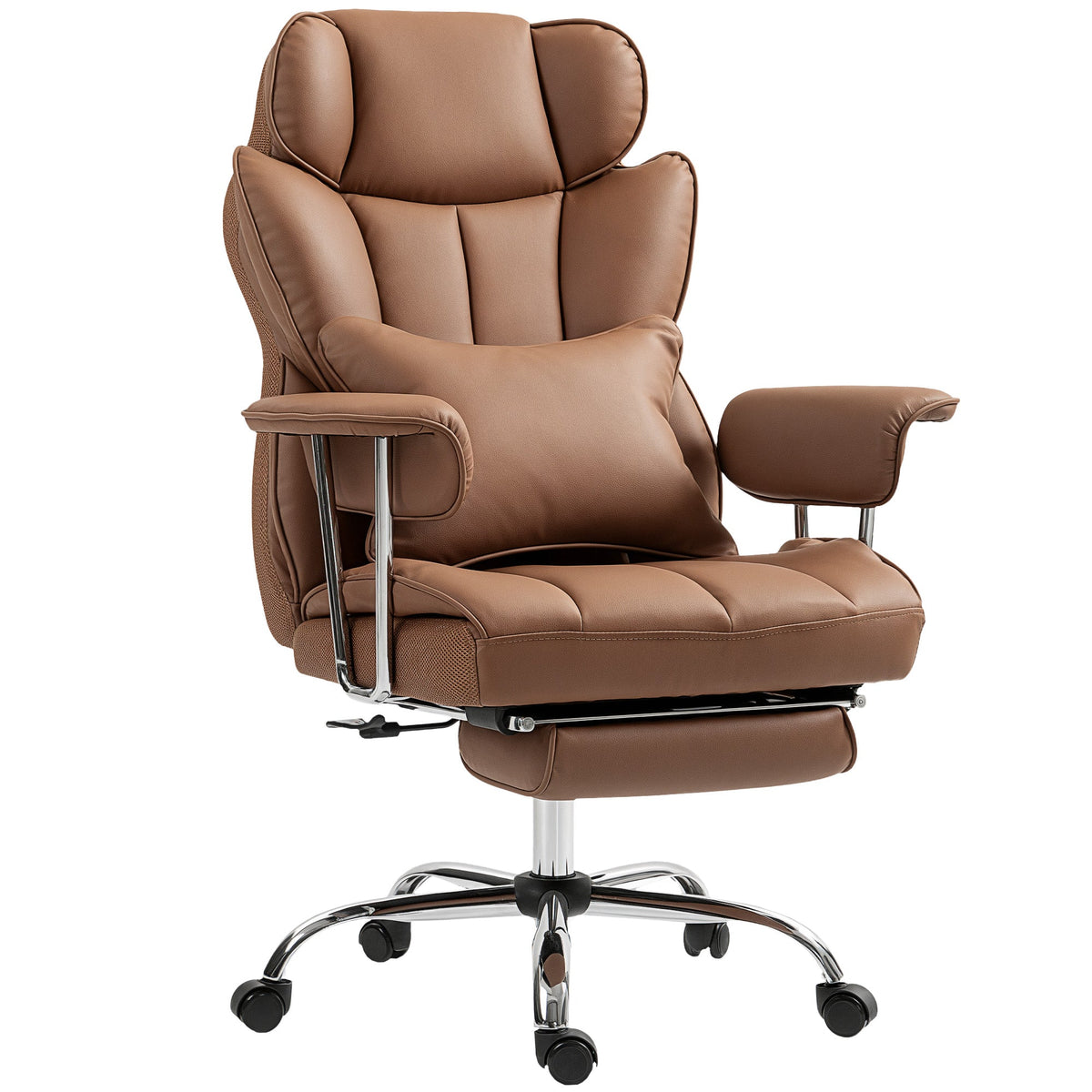 Fauteuil de bureau de direction Matteo avec 6 points de massage - Marron