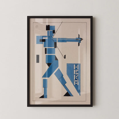 Impression Bauhaus Theo van Doesburg : Art Giclée Mid-Century Modern