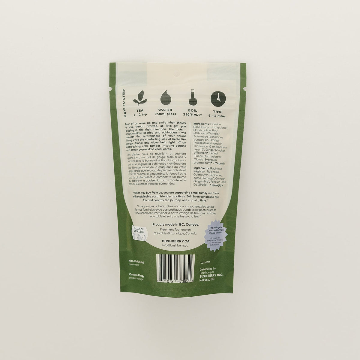 Tisane Bio Apaisante Gorge