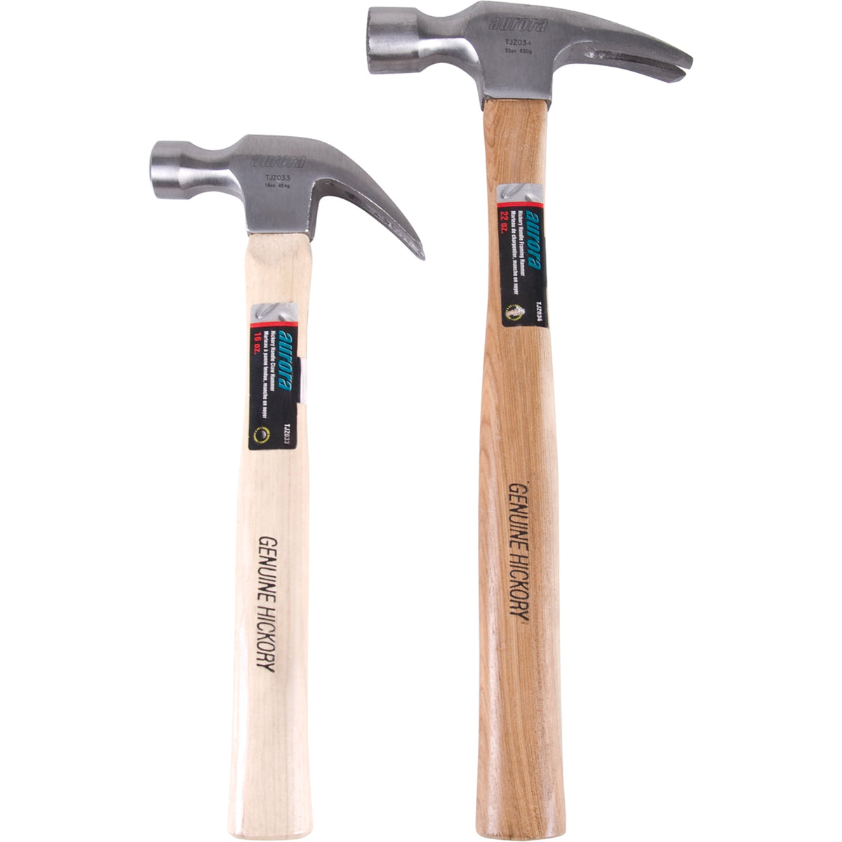 Jeu de marteaux à manche en hickory, 2 pièces
