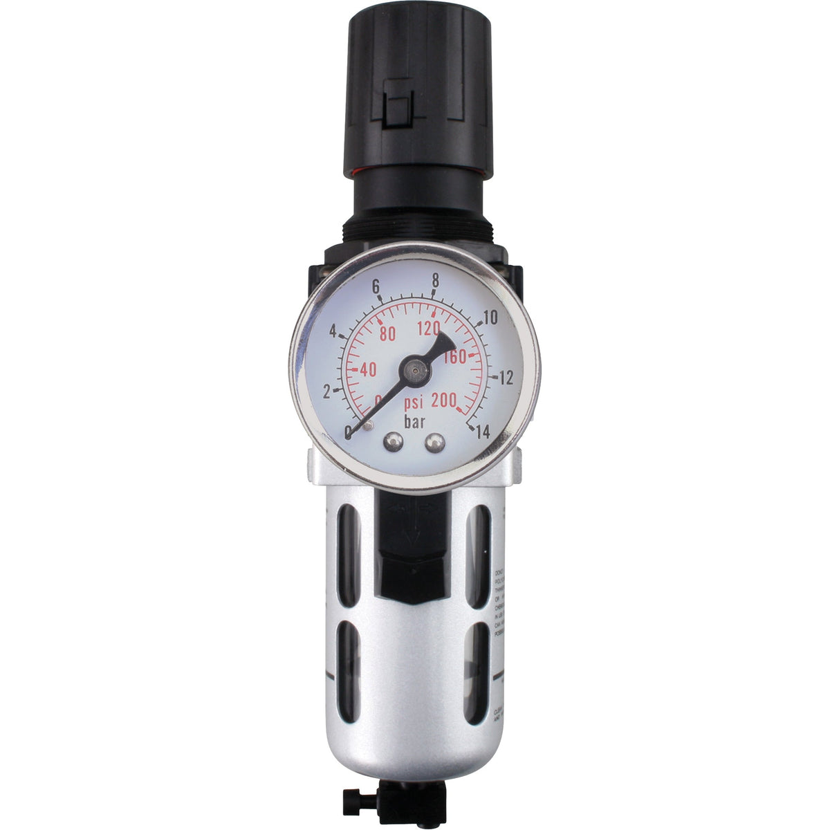 Filtre/régulateur d'air modulaire (manomètre inclus), NPT 3/8", 145 PSI, capacité de 32 ml