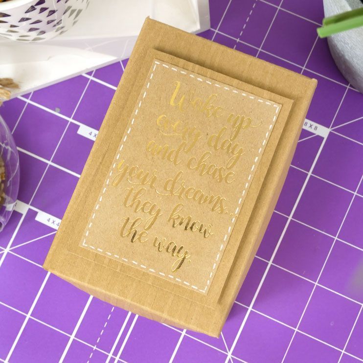 Bloc de papier kraft Perfect Verses plastifié