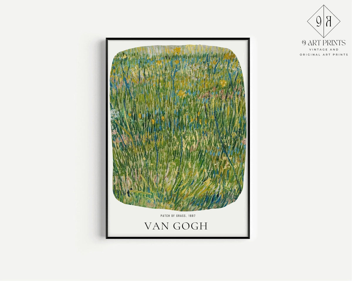 Vincent Van Gogh - Patch of Grass | Iconic Classic Impressionist Exhibition Poster Fine Art Print (available handframed or unframed)