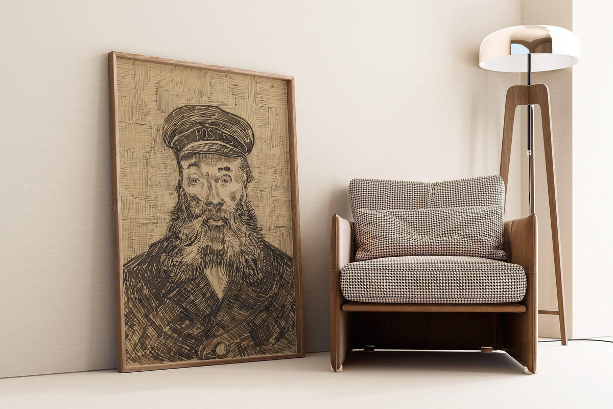 Gravure "Le Facteur" de Van Gogh : Art impressionniste, Giclée sur papier Hahnemuhle